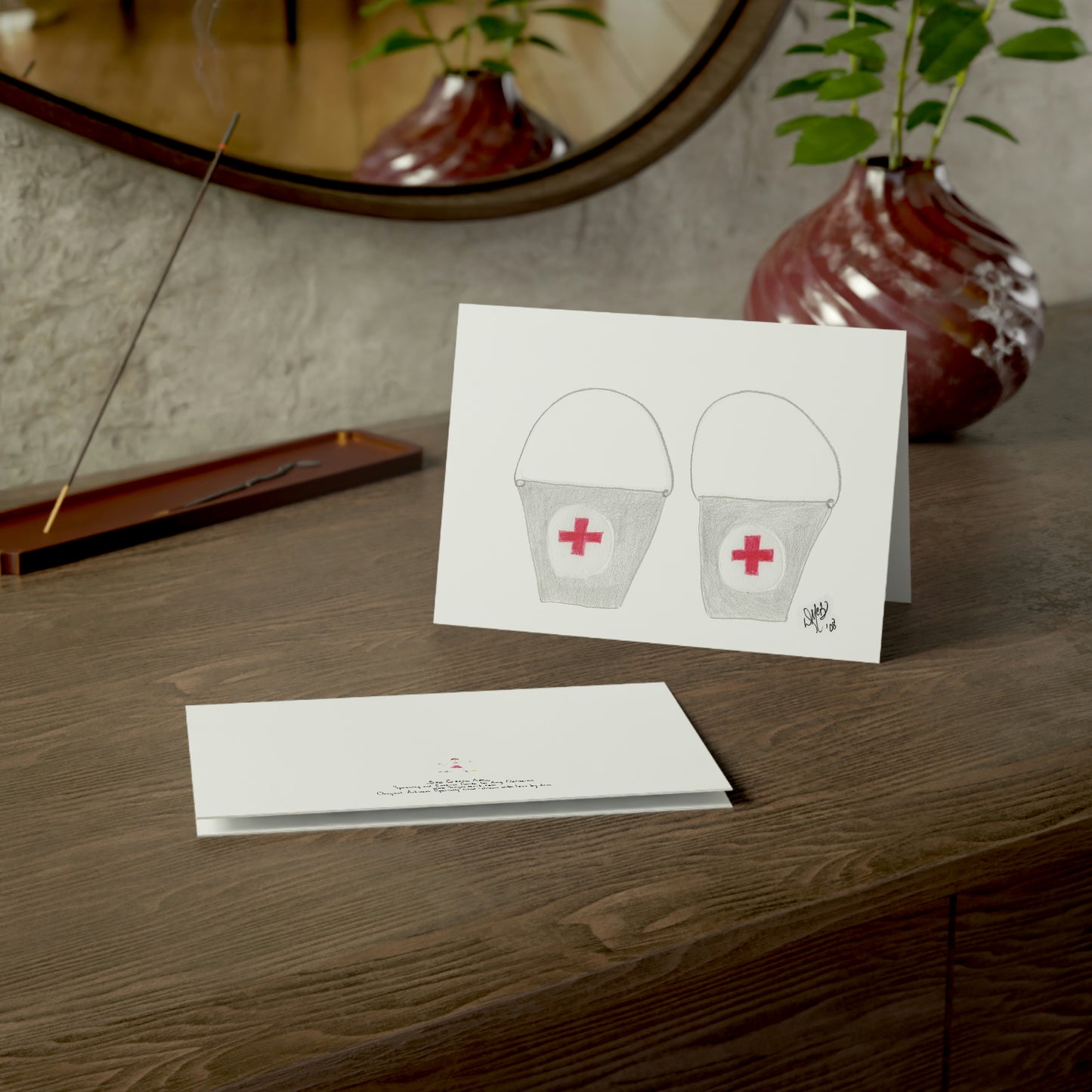 Thank You - Mercy Buckets - Greeting Cards (1, 10, 30, and 50pcs)