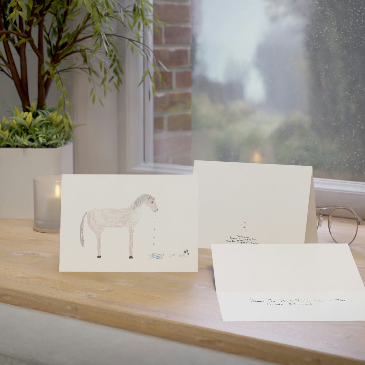 Get Well - Sorry to Hear You've Been in the Horse Spittle