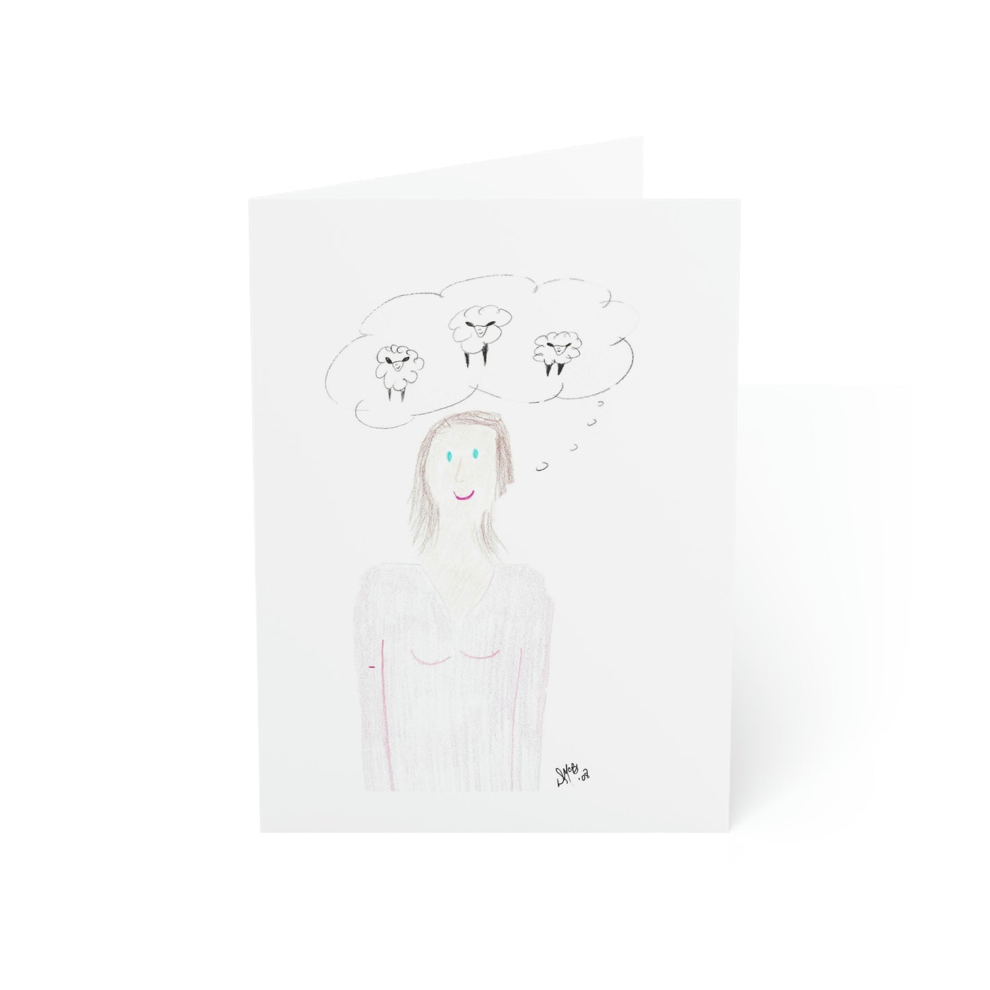 Thinking of You - Been Thinking of Ewes - Greeting Cards (1, 10, 30, and 50pcs)