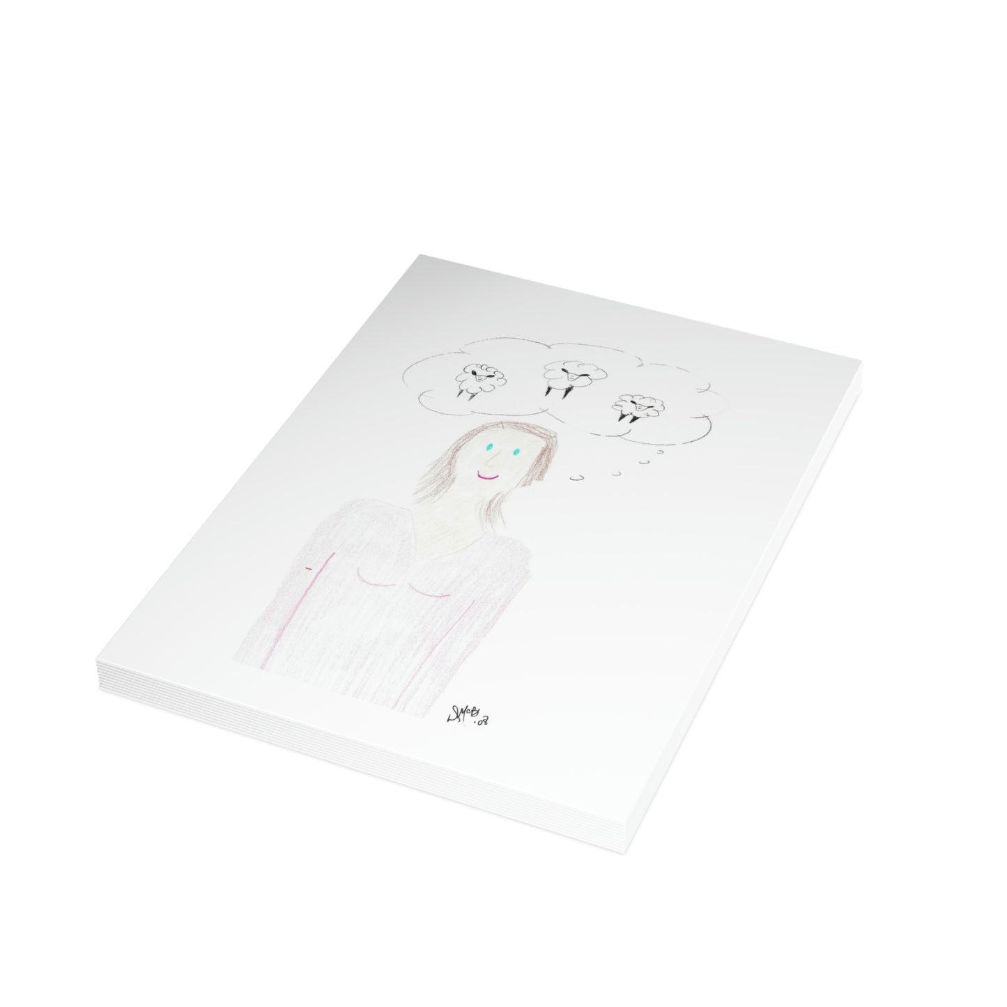 Thinking of You - Been Thinking of Ewes - Greeting Cards (1, 10, 30, and 50pcs)