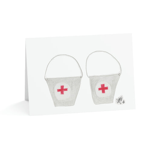 Thank You - Mercy Buckets - Greeting Cards (1, 10, 30, and 50pcs)