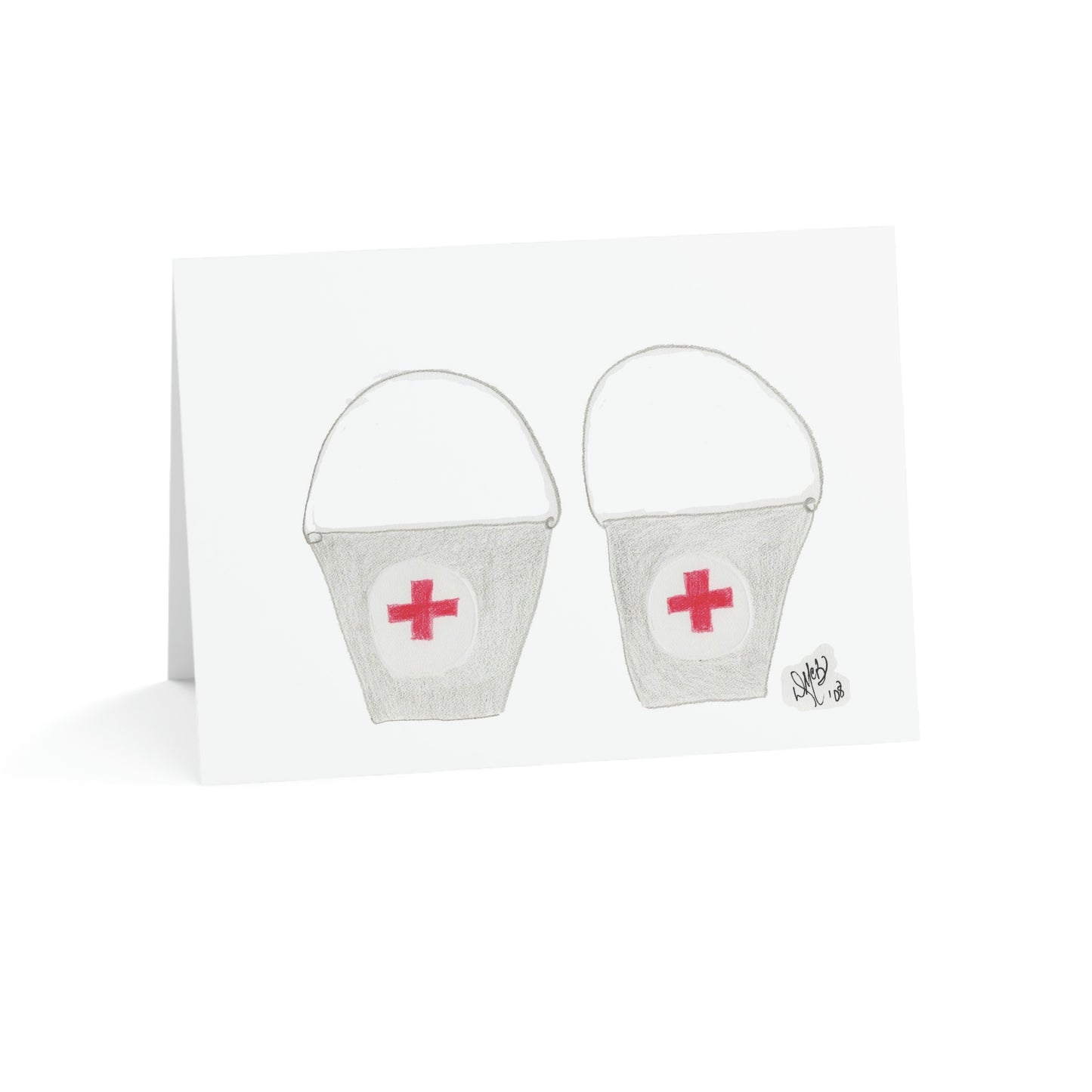 Thank You - Mercy Buckets - Greeting Cards (1, 10, 30, and 50pcs)