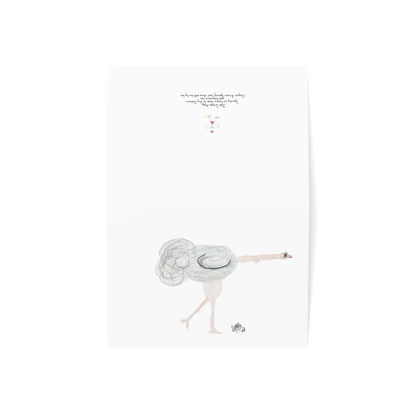 Thinking of You - If Ostrich My Neck Out - I Can Almost See You - Greeting Cards (1, 10, 30, and 50pcs)