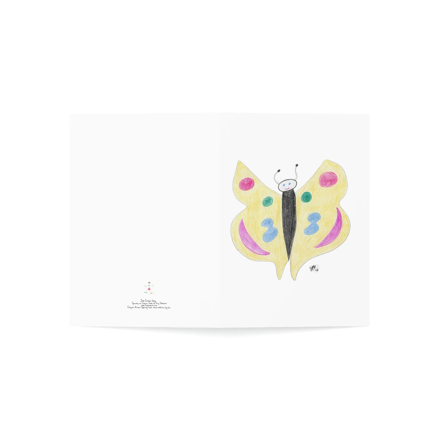 Thinking of You - Just Thought I Would Flutter By - Greeting Cards (1, 10, 30, and 50pcs)