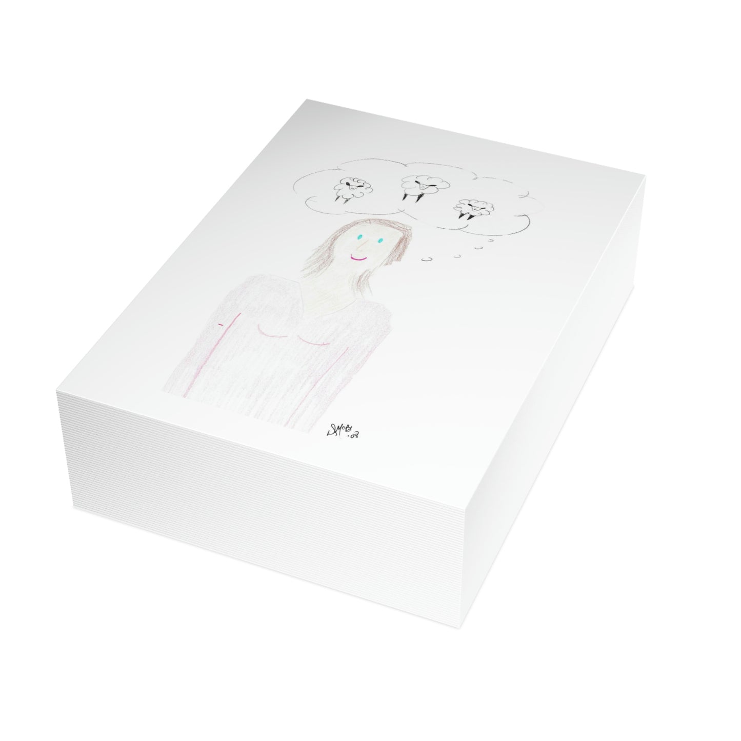 Thinking of You - Been Thinking of Ewes - Greeting Cards (1, 10, 30, and 50pcs)