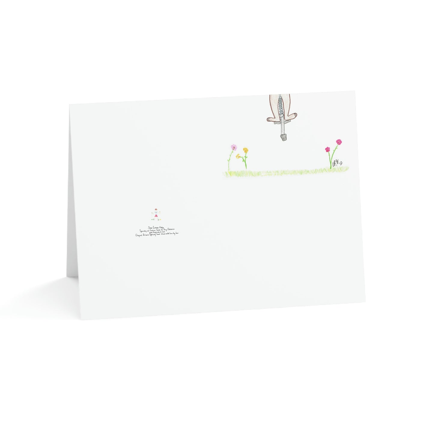 Easter - Hoppy Easter - Brown Bunny on Pogo Stick