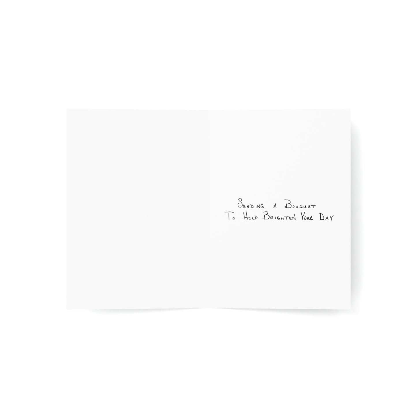Thinking of You/Miss You - Sending a Bouquet to Help Brighten Your Day - Greeting Cards (1, 10, 30, and 50pcs)