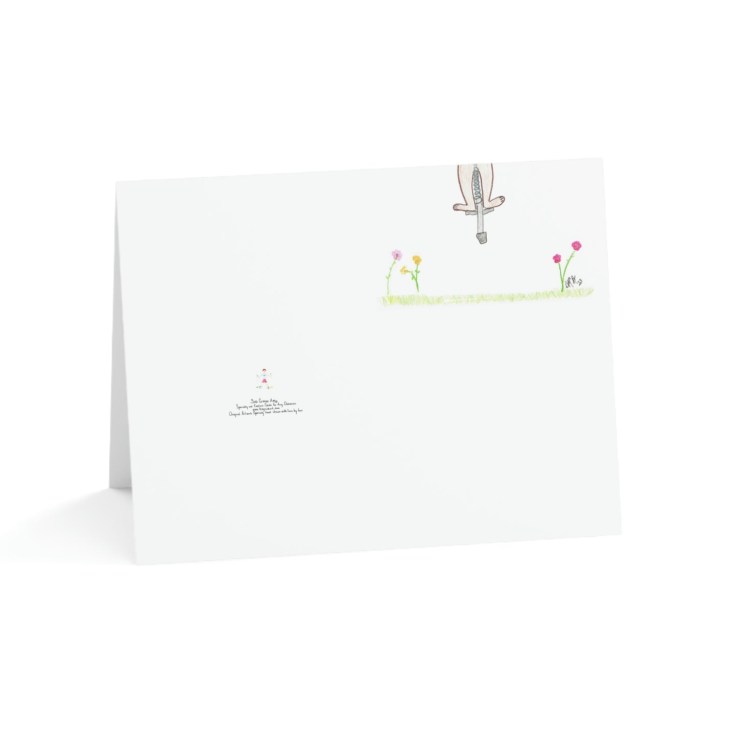 Easter - Hoppy Easter - Brown Bunny on Pogo Stick