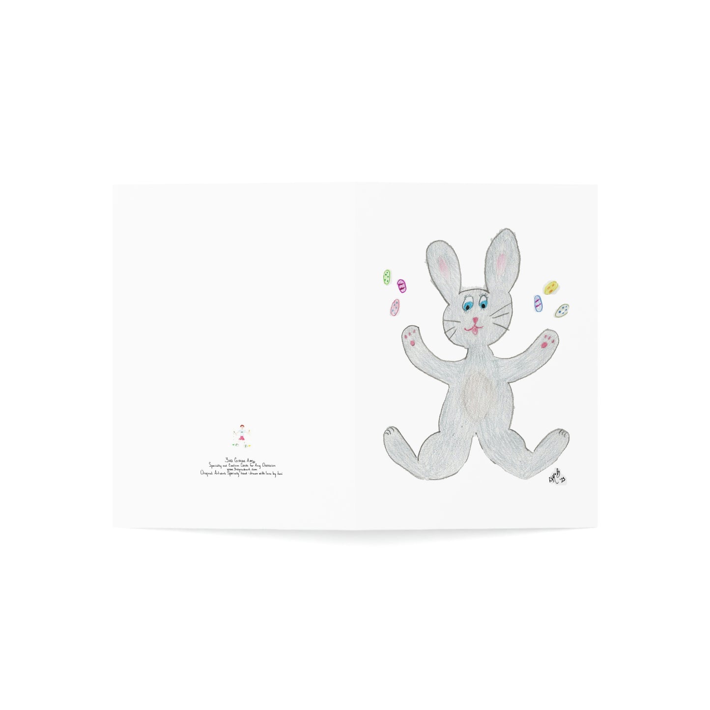 Easter - Hoppy Easter! - Gray Bunny