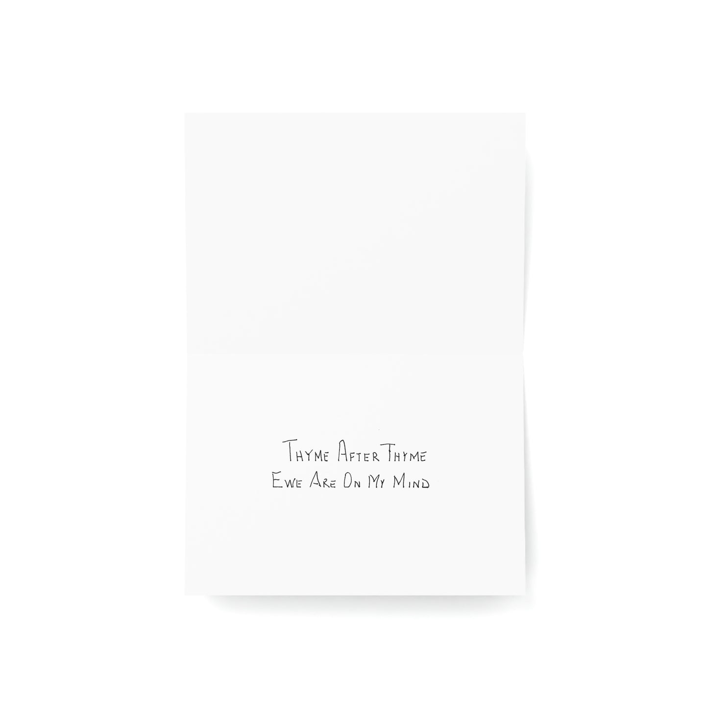 Thinking of You - Thyme After Thyme Ewe are on My Mind - Greeting Cards (1, 10, 30, and 50pcs)