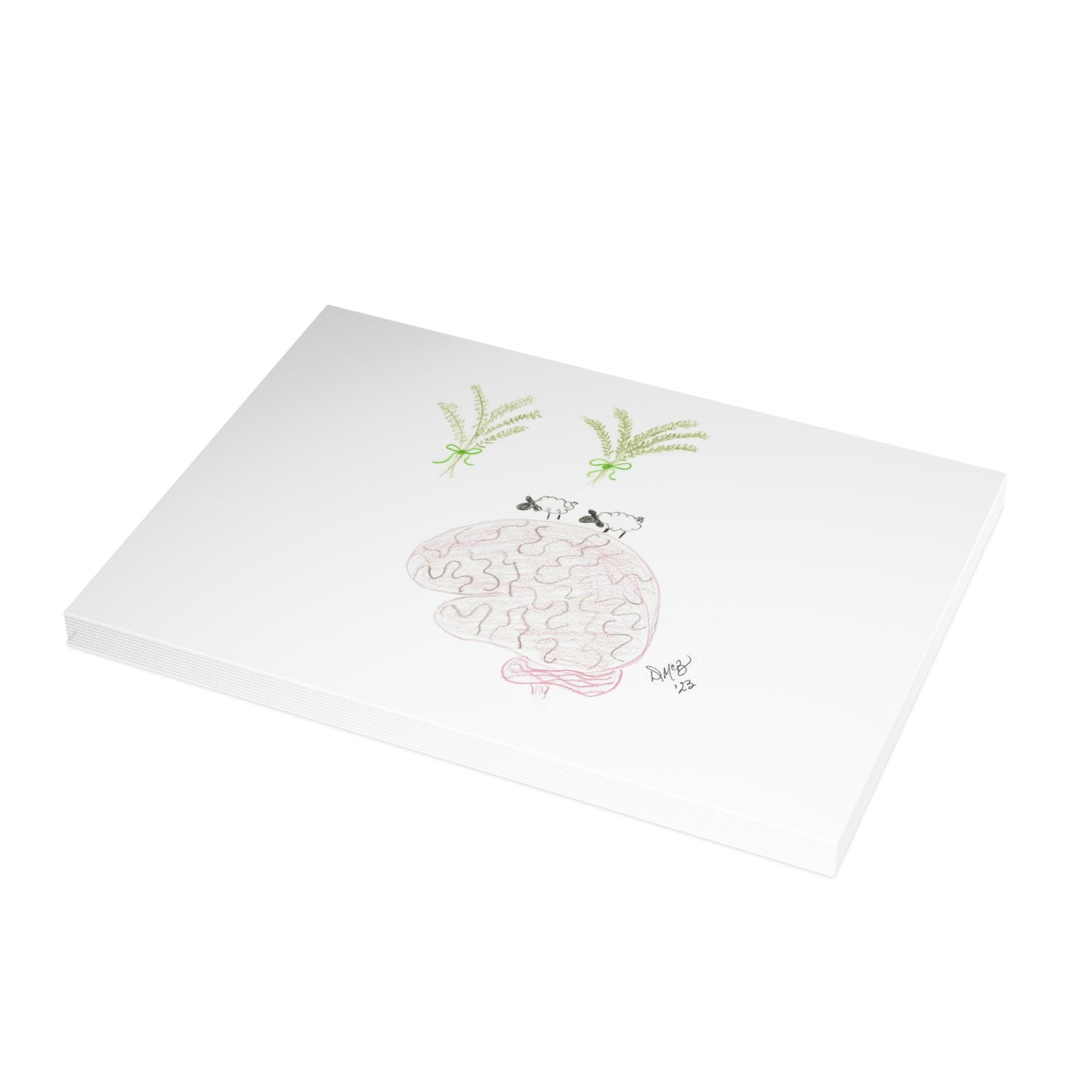 Thinking of You - Thyme After Thyme Ewe are on My Mind - Greeting Cards (1, 10, 30, and 50pcs)