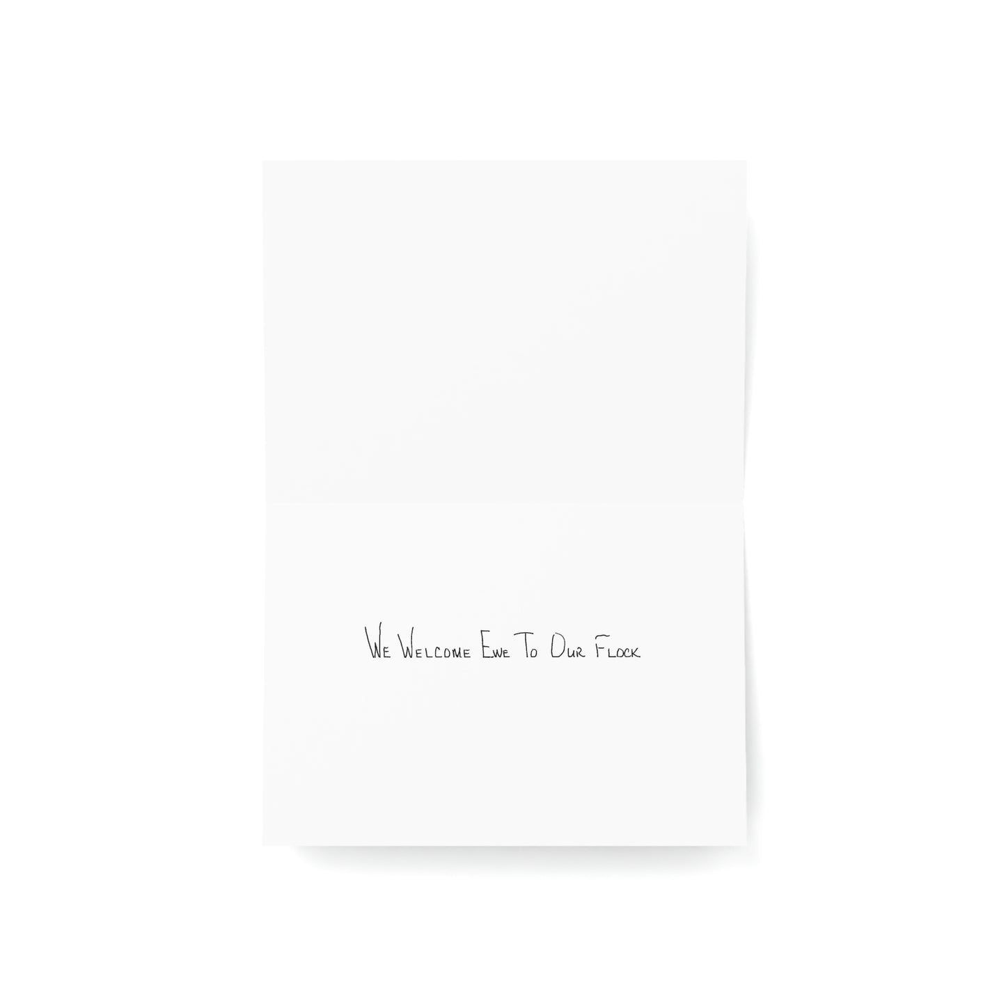 Welcome - We Welcome Ewe to Our Flock - Greeting Cards (1, 10, 30, and 50pcs)
