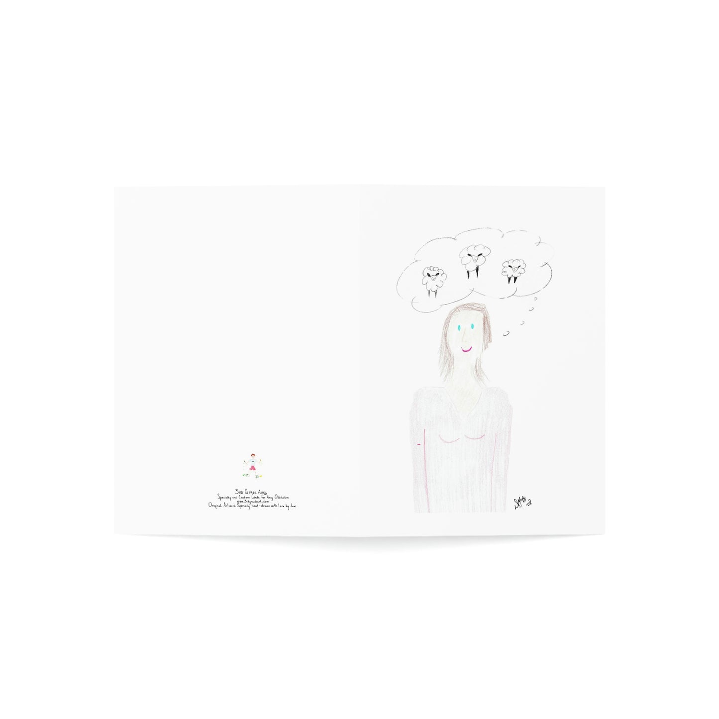 Thinking of You - Been Thinking of Ewes - Greeting Cards (1, 10, 30, and 50pcs)