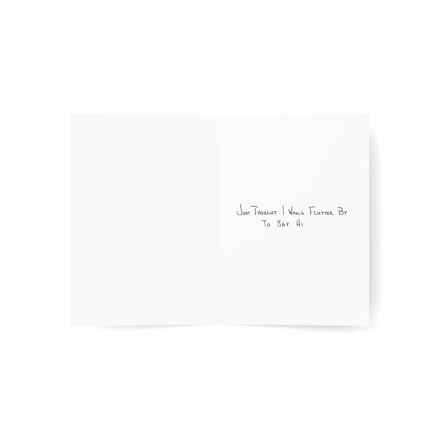 Thinking of You - Just Thought I Would Flutter By - Greeting Cards (1, 10, 30, and 50pcs)