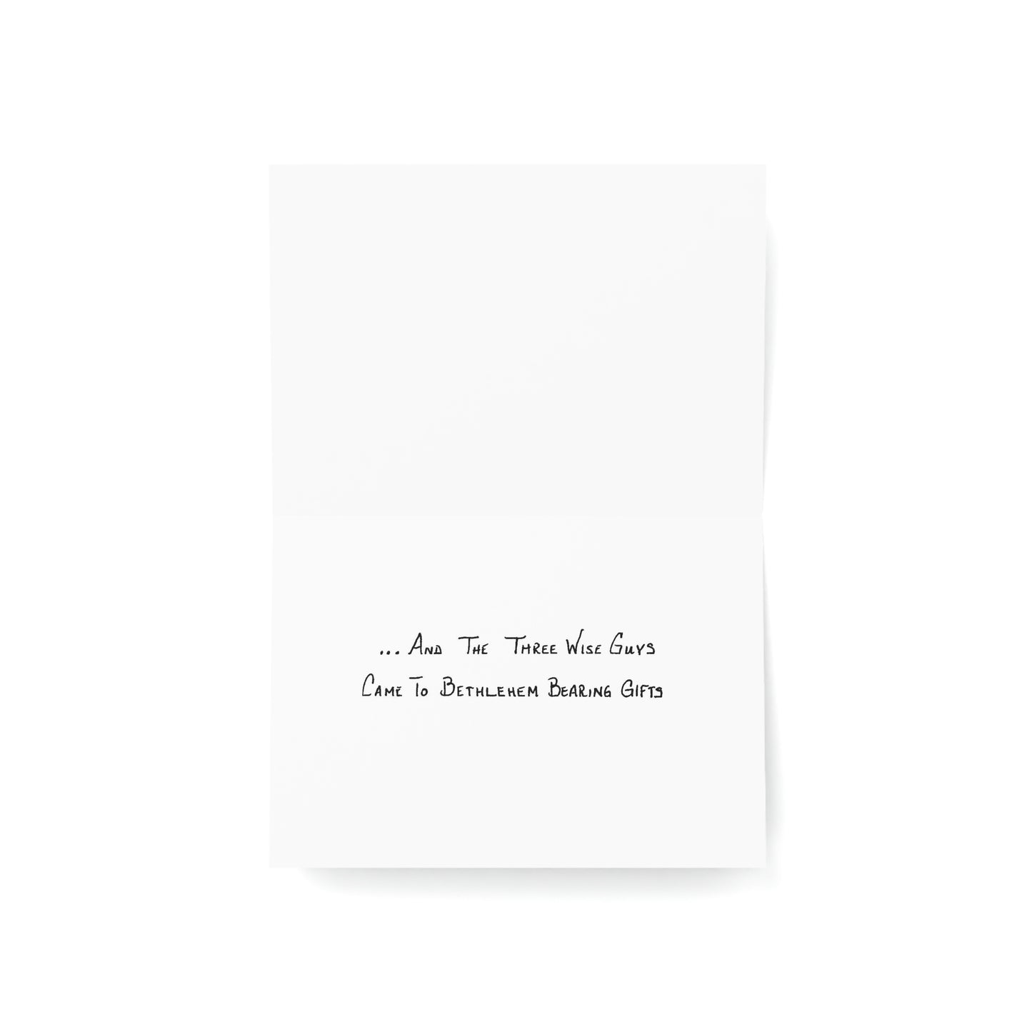 Christmas - And The Three Wise Guys Came to Bethlehem Bearing Gifts