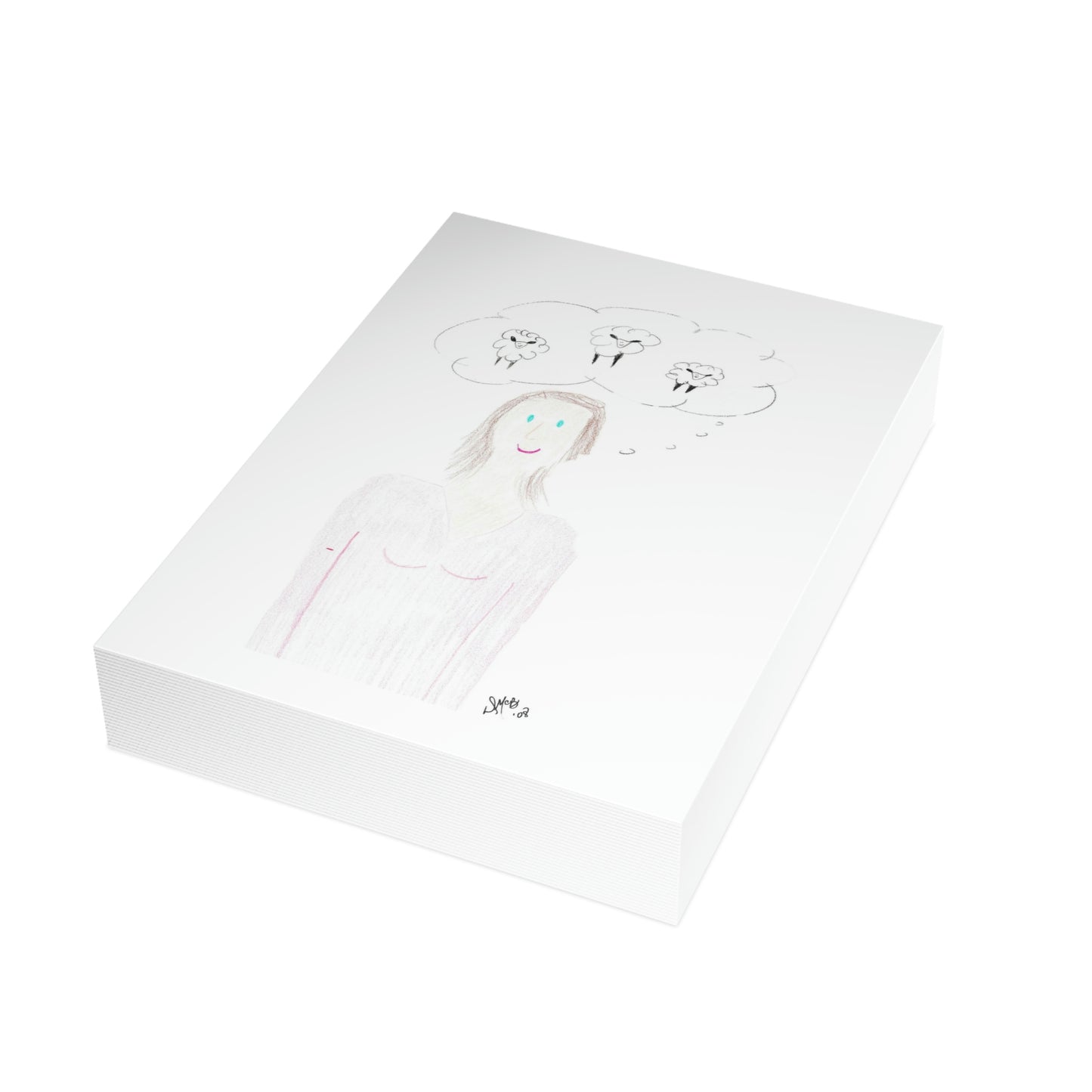 Thinking of You - Been Thinking of Ewes - Greeting Cards (1, 10, 30, and 50pcs)