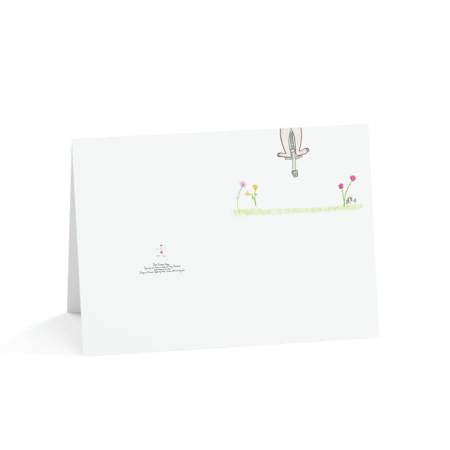 Easter - Hoppy Easter - Brown Bunny on Pogo Stick