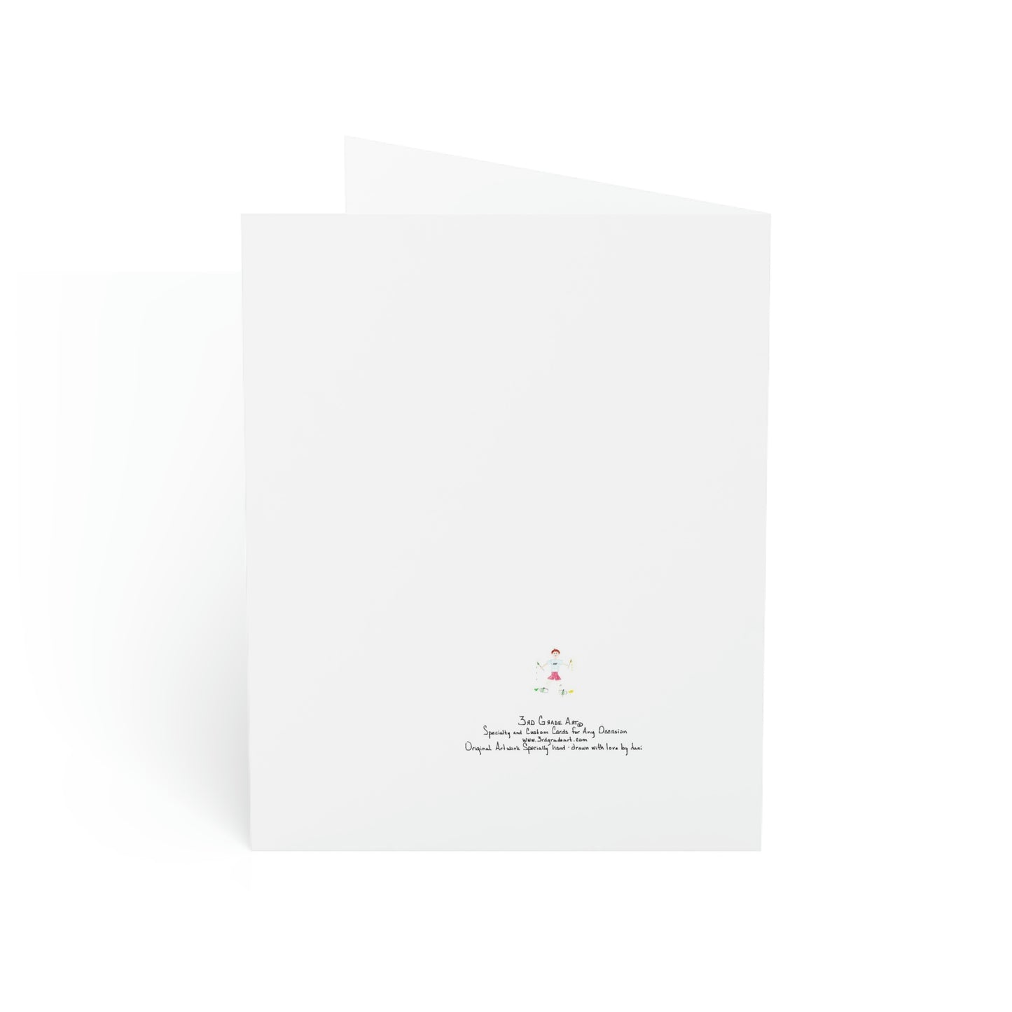 Blank Notecard - Magenta Hat with Feather