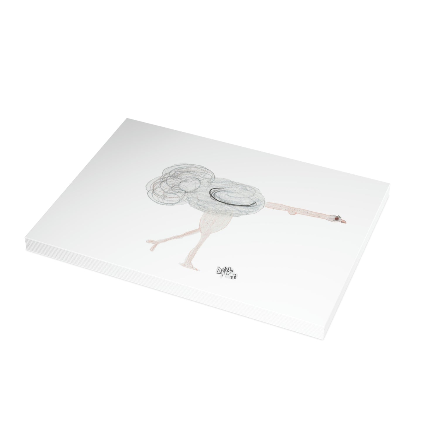 Thinking of You - If Ostrich My Neck Out - I Can Almost See You - Greeting Cards (1, 10, 30, and 50pcs)