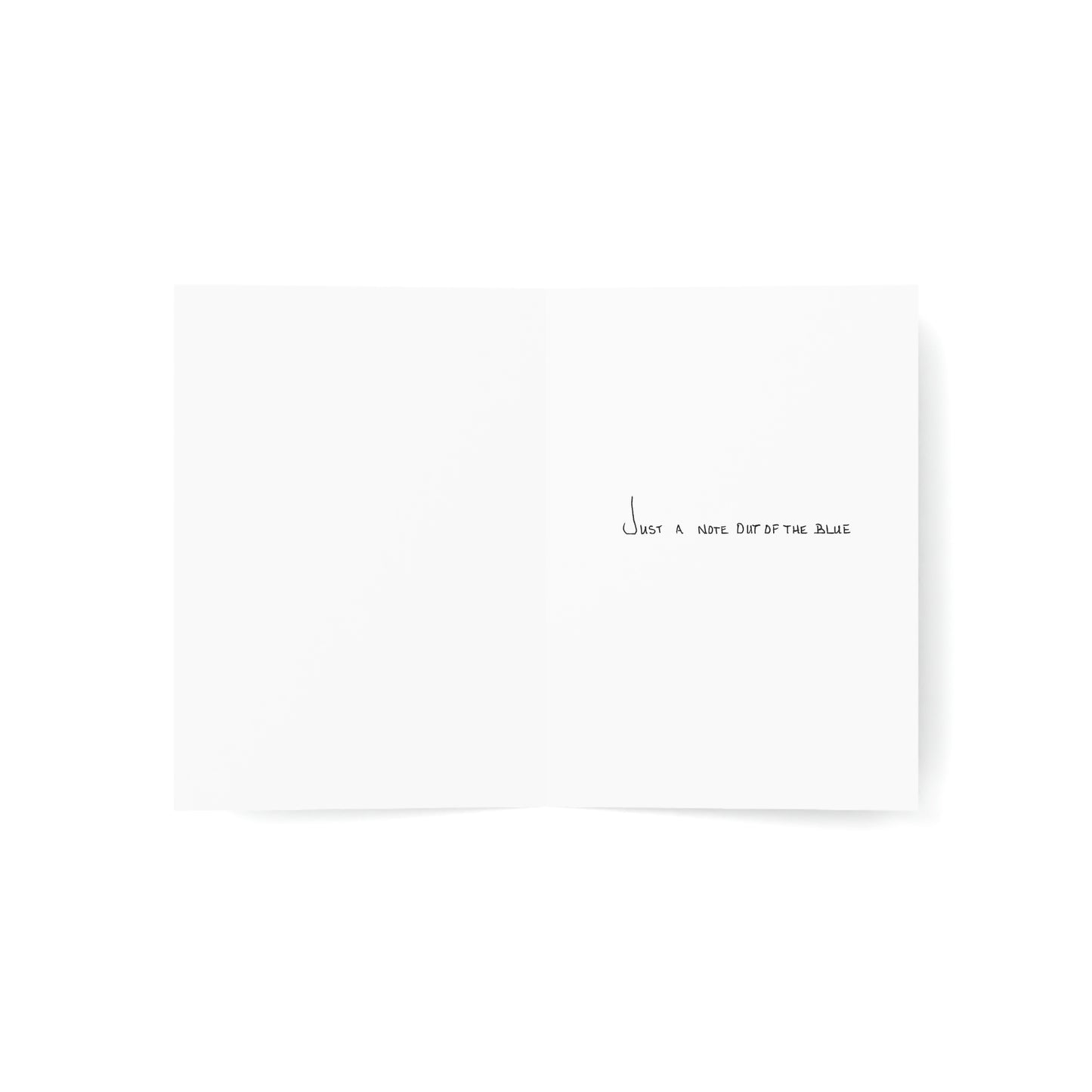 Thinking of You/Miss You - Just a Note out of the Blue - Greeting Cards (1, 10, 30, and 50pcs)