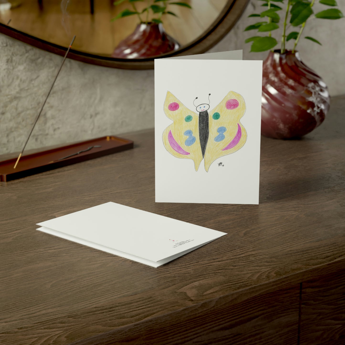 Thinking of You - Just Thought I Would Flutter By - Greeting Cards (1, 10, 30, and 50pcs)