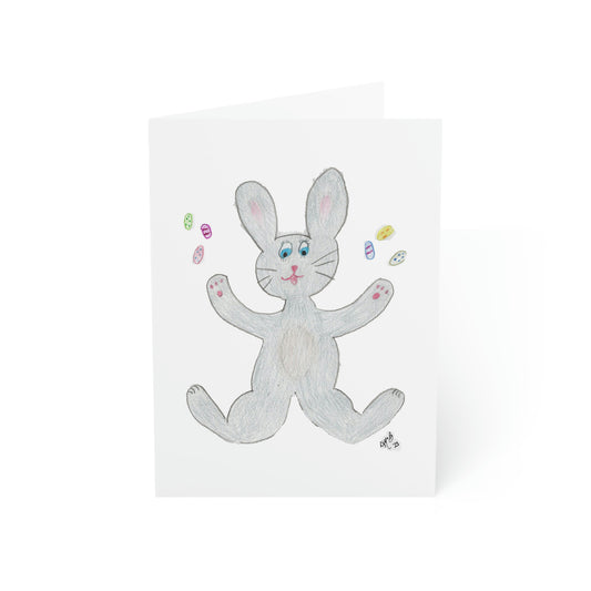 Easter - Hoppy Easter! - Gray Bunny