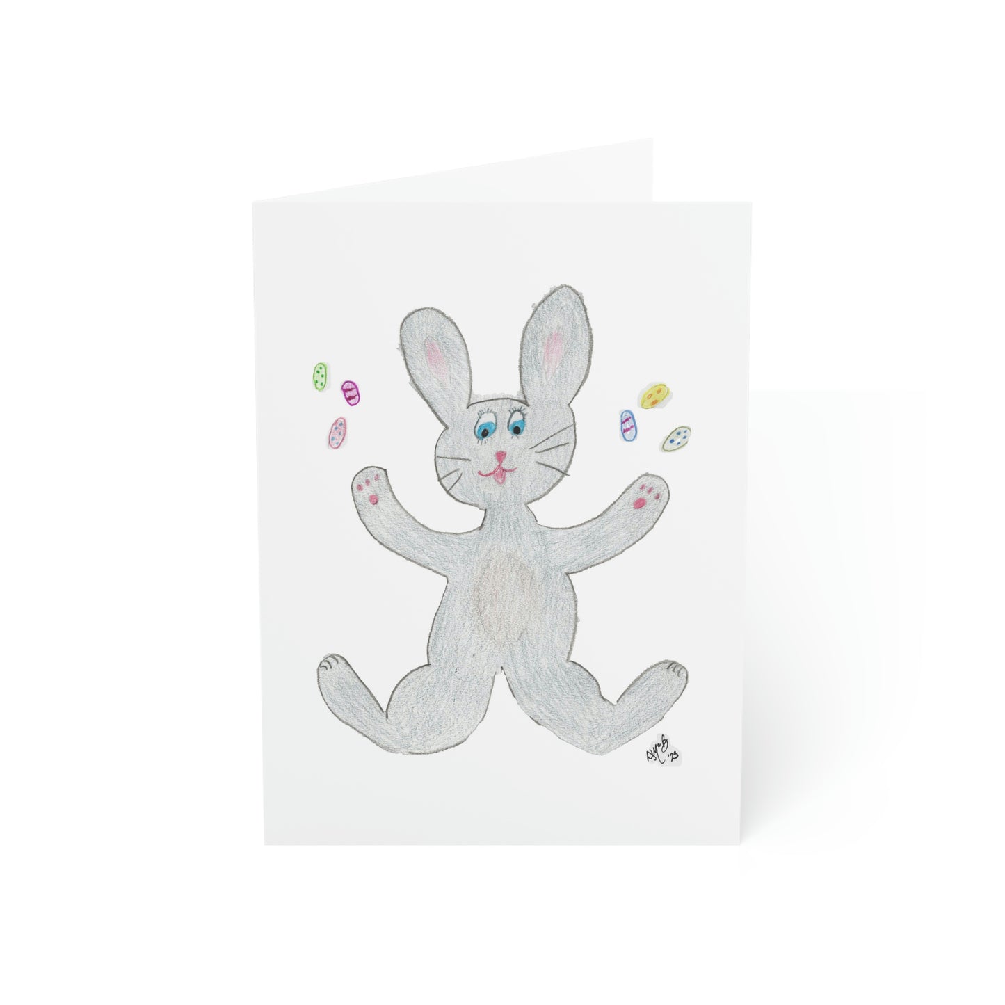 Easter - Hoppy Easter! - Gray Bunny