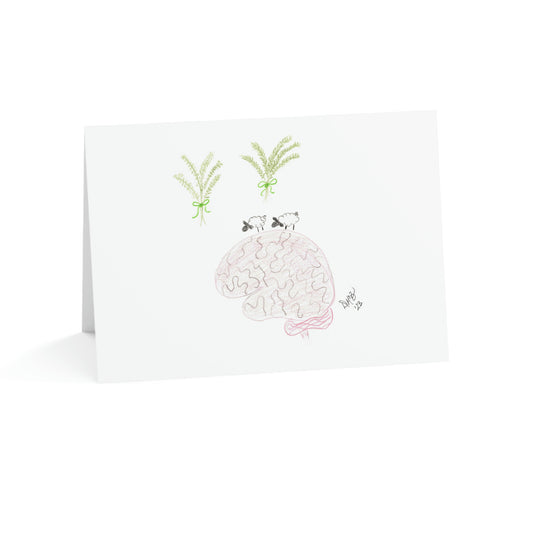 Thinking of You - Thyme After Thyme Ewe are on My Mind - Greeting Cards (1, 10, 30, and 50pcs)